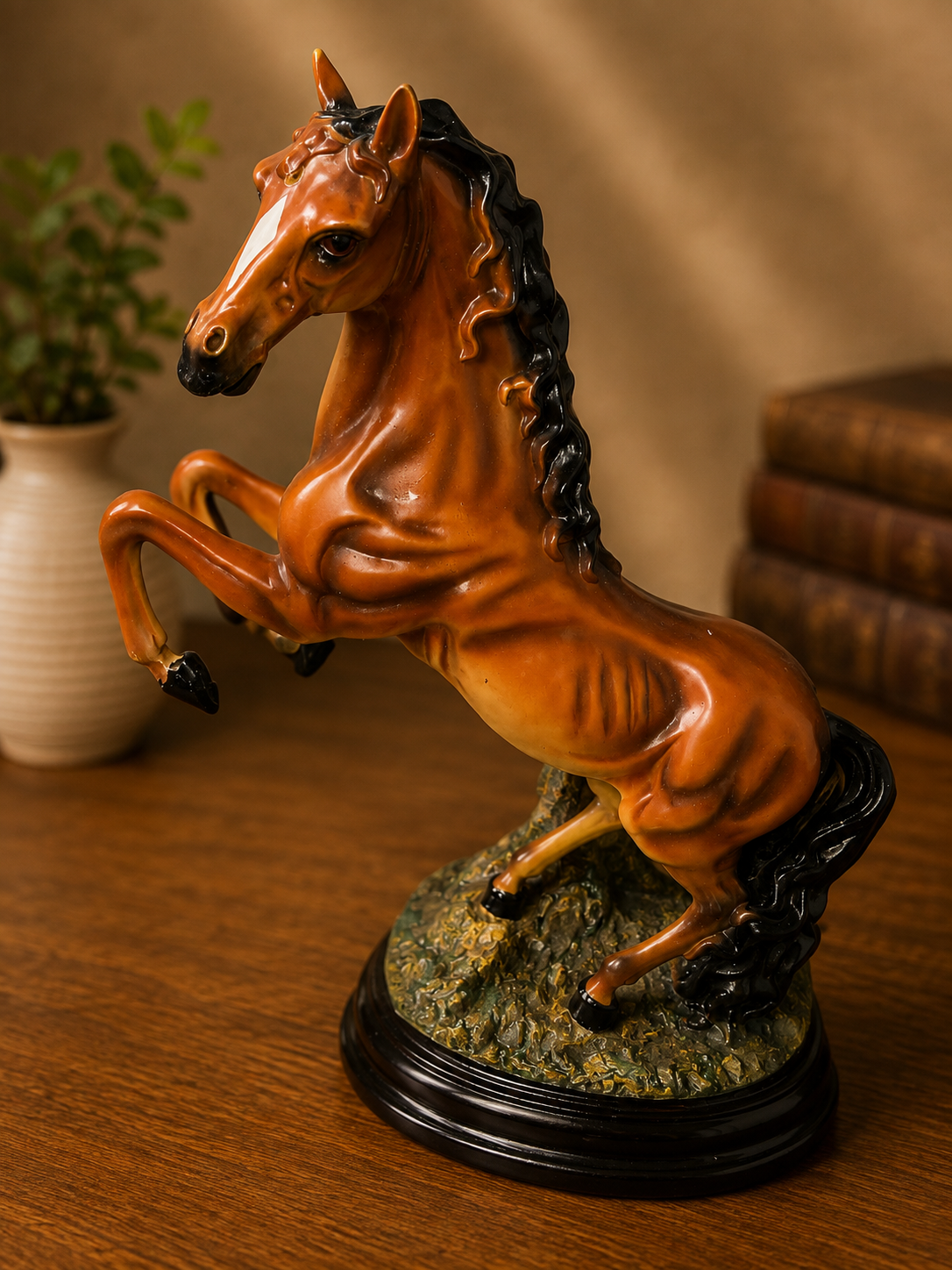 Majestic Rearing Horse Decorative Showpiece