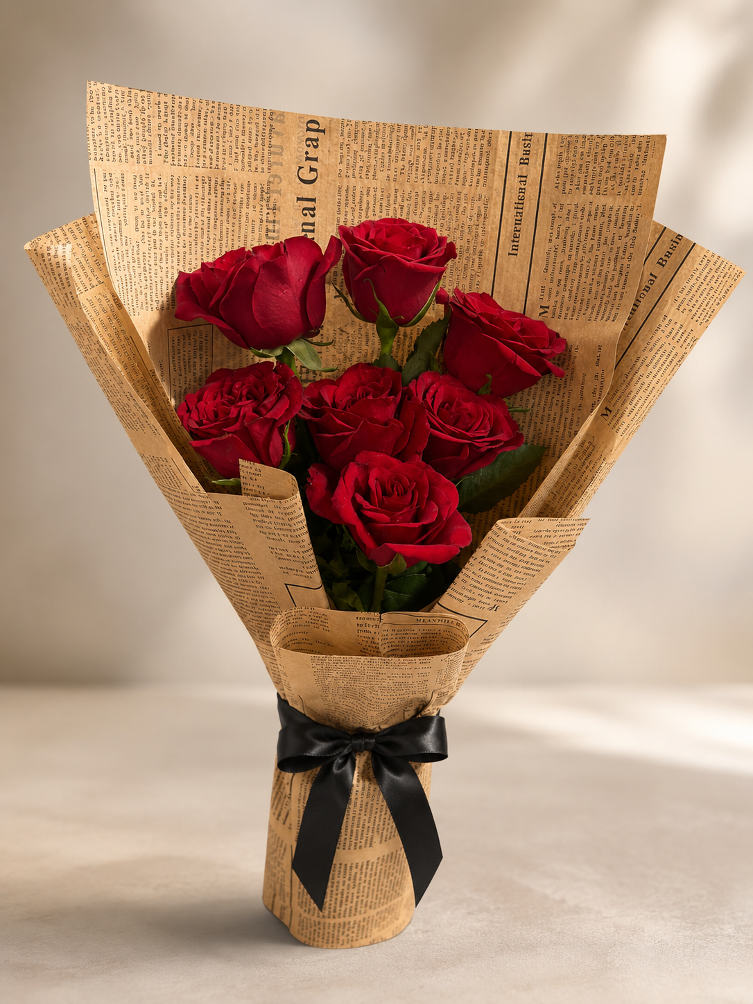 Crimson Elegance Rose Bouquet🪴