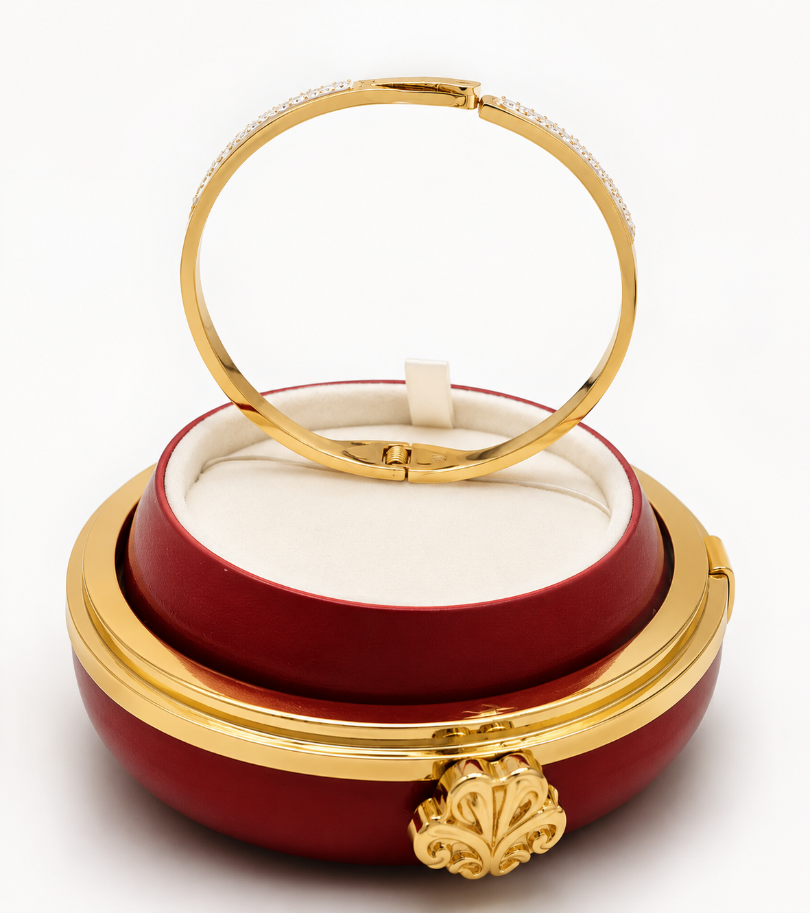 Golden Grace Crystal Bangle