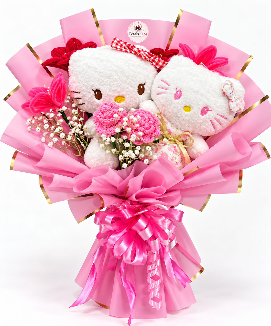 💕 Hello Kitty Teddy Love Bouquet