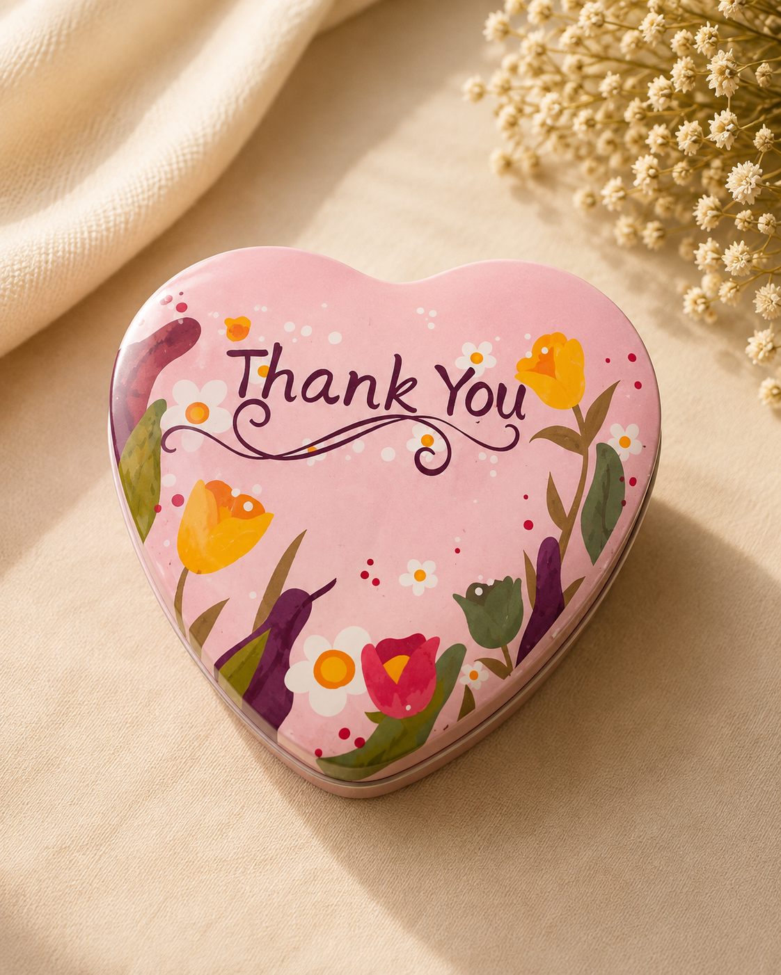 Heartfelt Bloom Heart-Shaped Candle - Image 2