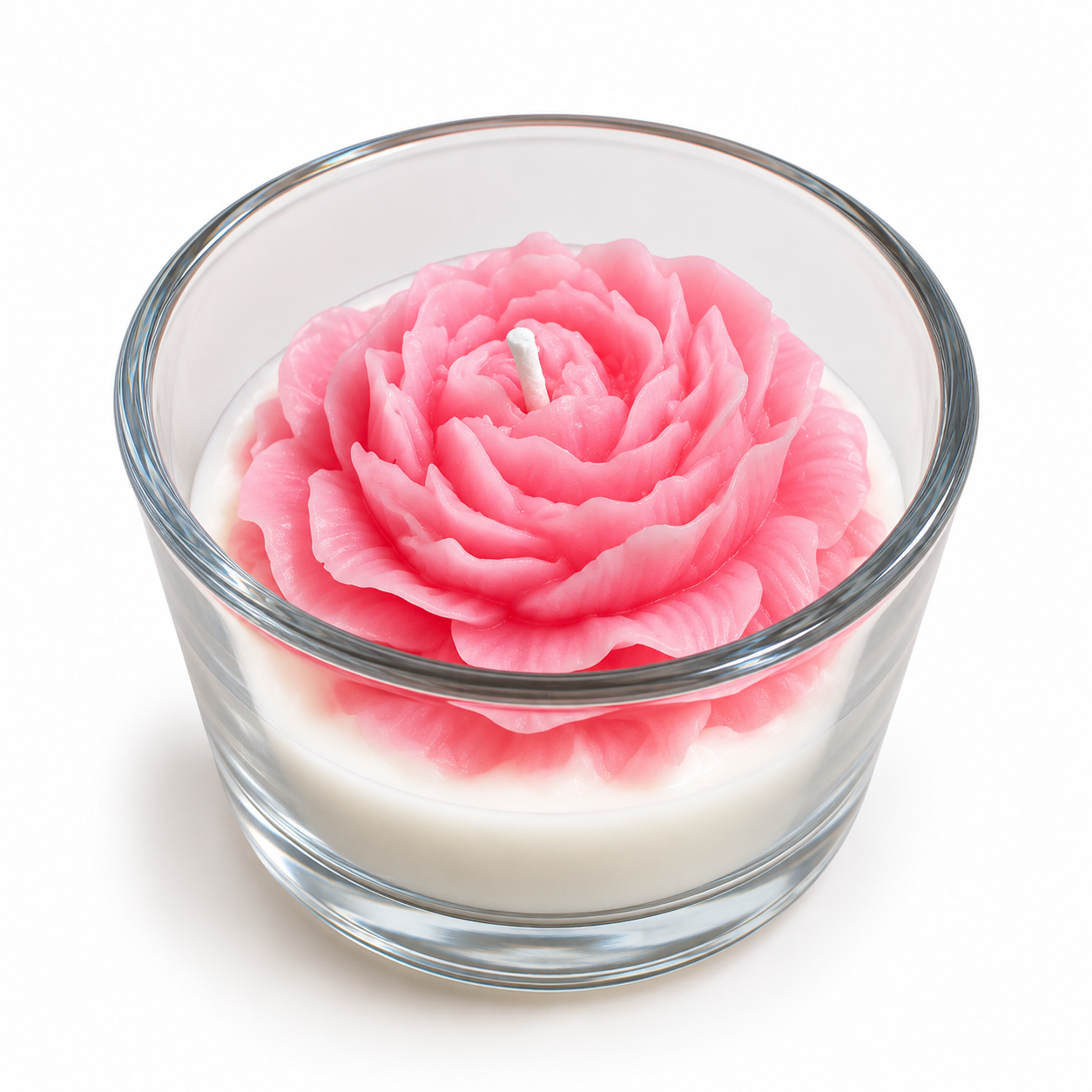 🌸 Pink Rose Scented Candle