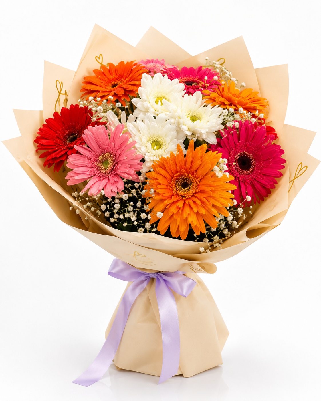 Colorful Gerbera & Chrysanthemum Bouquet