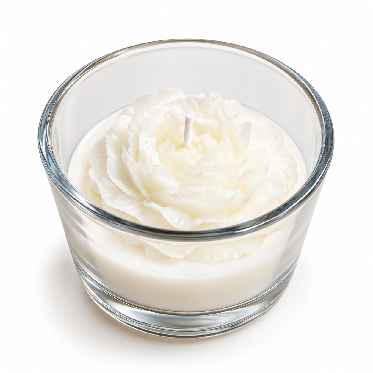 🤍 White Rose Scented Candle