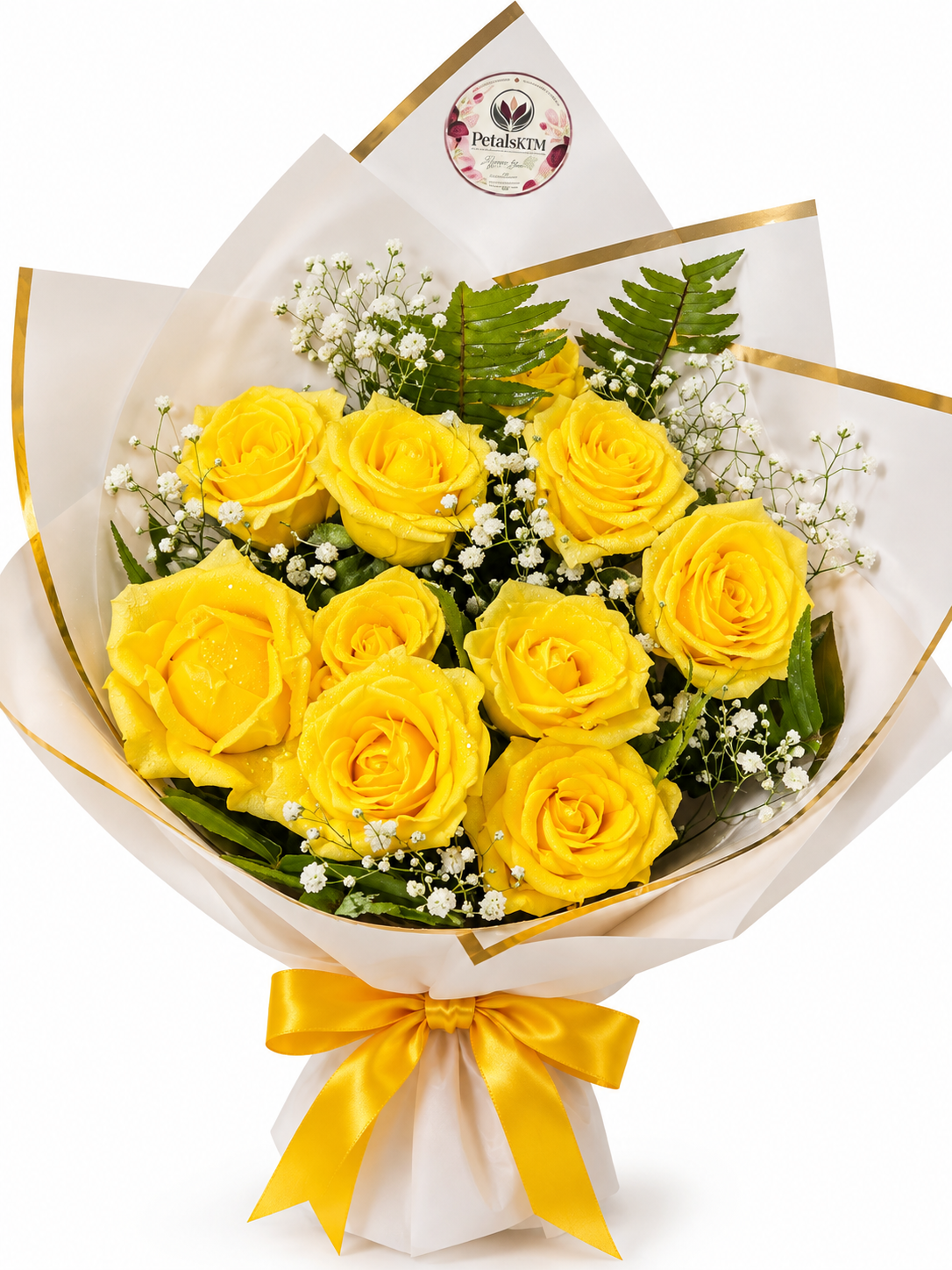 Golden Sunshine – Yellow Rose Bouquet